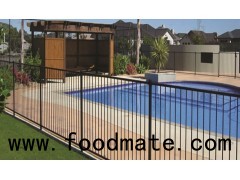 Black Vinyl Coated Galvanized Steel Fence