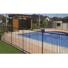 Black Vinyl Coated Galvanized Steel Fence