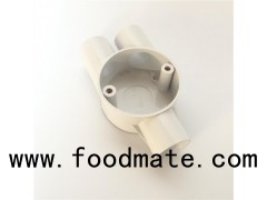 20mm Three Way Duct Wiring Conduit PVC Branch Junction Box
