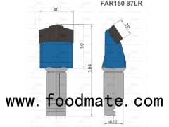 AR15087 Grader Blade Bit With Swept-back Carbide Edge Design Non-rotating Tool