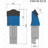 AR15087 Grader Blade Bit With Swept-back Carbide Edge Design Non-rotating Tool