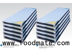 Manual Sound Insulation Non Flamable Triangular And Zhong Type Wall Sandwich Panel