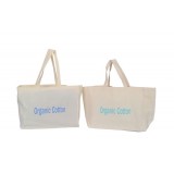 Promotional Eco Friendly Natural Handled Organic Cotton Shopping Bag