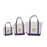 High Quality Folded Ecological Lady Handbag Cotton Canvas Shopping Bag