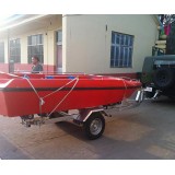 Two Wheel One Axle Galvanized Light Jet Ski Boat Trailer Without Brake With Waterproof Lights