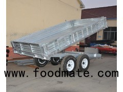8*5 10*6 Tandem Axle Tipping Galvanized Cage Trailer