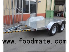 Off Road Small 3500kgs Car Carrier Tandem Axle Plant Bobcat Excavator Trailer