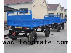 Tandem 2 Axle 4 Or 8 Wheels Tractor Tipping Trailers