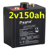 Rechargeable Long Life Sealed Lead Acid Battery 2V 150AH Solar , Used In Solar System / UPS / Invert