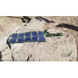Hi-Eff 35W 18V Portable Folding Flexible Solar Panel Kits for Camping