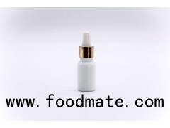 White Color Milk Color Round Shape Opal Essential Oil Bottle With Aluminum Dropper Capacity 10ml To