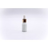 White Color Milk Color Round Shape Opal Essential Oil Bottle With Aluminum Dropper Capacity 10ml To