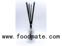 Wholesale 220ml Round Aroma Diffuser Bottle With Stripe Surface