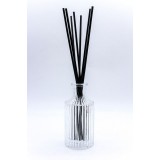 Wholesale 220ml Round Aroma Diffuser Bottle With Stripe Surface
