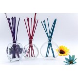 Wholesale Low Price Oblate Reeds Fragrance Aroma Bottle In Clear Glass