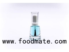 8ml Empty Nail Polish Bottle Design With Flat Brush And White Cap