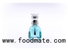 Customized Face Design Glass Nail Polish Bottle 15ml With Diamond Shape Cap