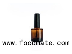 7.5ml 0.25oz Empty Amber Glass Nail Polish Bottle With Brush And Cap