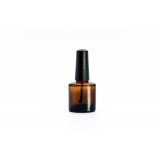 7.5ml 0.25oz Empty Amber Glass Nail Polish Bottle With Brush And Cap