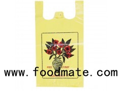 Yellow T-shirt Plastic Bag With WELCOME