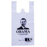 White T-shirt Plastic Bag With The OMABA Printing