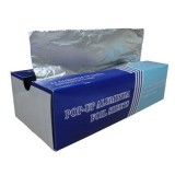 Heavy Duty Aluminium Foil Pop Up Foil Sheets For Food Packaging With Color Box