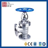 Angle Pattern Cast Steel Bolted Bonnet Flange Handwheel Operated Globe Valve