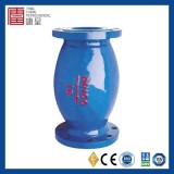 DIN Standard Vertical Installation Raised Flange Ductile Iron Ball Check Valve