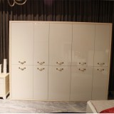 Luxury Clothing Filing Cabinet Slide Bedroom Furniture Wardrobe