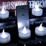 Remote Battery Operated Flameless Votive Candles (Cool-white Flickering)