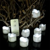 Flameless Electric Pillar Votive Battery Powered LED Tea Lights With Remote Control