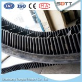 EP Fabric Core Large Angle Corrugated Sidewall Rubber Conveyor Belt With TC Shape Cleat For Iron Ore