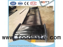Bulk Material Handling Circular NN Conveyor Belt With Skirt Sidewall Used For Machine