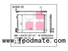 ISO/TS16949 Auto A/C Parts BMW 09- X1 E84 Air Condenser OEM 6453693038 For BMW 03-11 3S E90/91/92/93