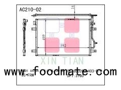 China Supplier For Audi 06-10 A4 2.0 L4/3.0L 3.2L V6 Auto Cooling Spare Parts Air Cooled Condenser O