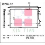 China Supplier For Audi 06-10 A4 2.0 L4/3.0L 3.2L V6 Auto Cooling Spare Parts Air Cooled Condenser O