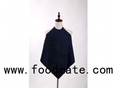 Blue PU Waterproof Apron With Button