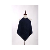 Blue PU Waterproof Apron With Button