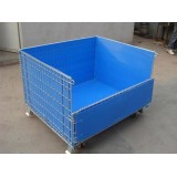 Hollow Plate Storage Cage For Little Components With PVC Sheets Inside