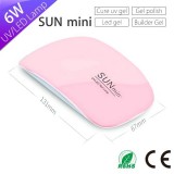 New Design Sun Mini 6w UVLED Nail Lamp With USB Interface