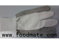 Hand Protective Pvc Dotted Cotton Canvas Gloves