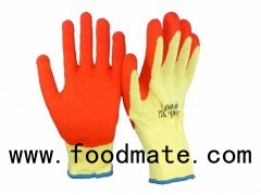 10 Gauge Fine Yarn Liner With Latex Coated Safety Work Gloves