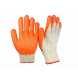 Abrasion Resistant Orange Latex Coated String Knit Gloves