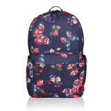 Digital Butterfly-print Dome Backpack, Designed with A Spacious Zipped Compartment Plus Three Outer
