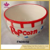 Ceramic Popcorn Bowl With Lid Ceramic Cantainer Gift Set Walmart