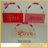 Ceramic Souvenir Wall Hanging Plaque Ornament For Home Decoration And Valentine's Day Wall Plaq