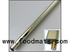Gold Color LED Closet Rod With AAA Battery For Wardrobe Lighting