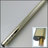 Gold Color LED Closet Rod With AAA Battery For Wardrobe Lighting