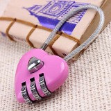 CH-28A Heart Shape Keyless Code Changeable CJSJ Padlock For Luggage