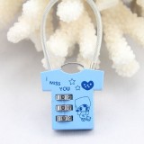 CH-835 T-shirt Cloths Shaped Keyless Cable Custom Combination Lock Manufacturer